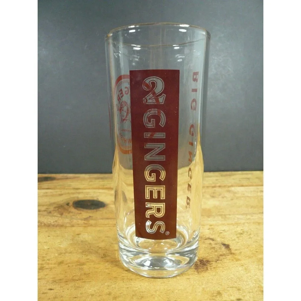 2 Gingers Irish Whiskey Big Ginger Pint Glass Cup Tipple Responsibly